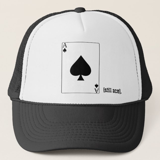 ace of spades hat. trucker hat (Front)