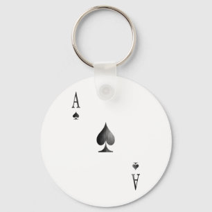 Ace of Spades Key Ring