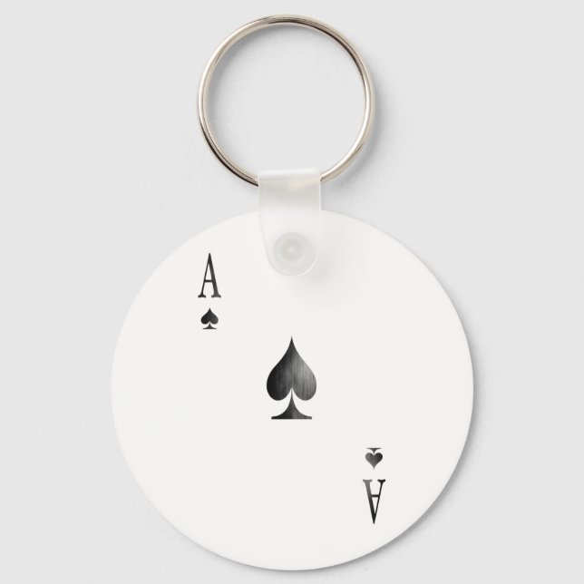 Ace of Spades Key Ring (Front)