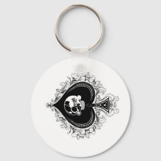 Ace of Spades Key Ring