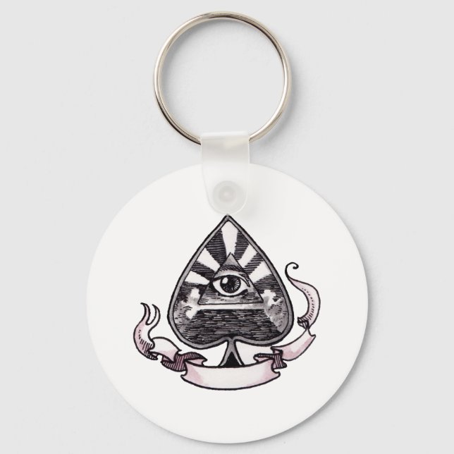 Ace of Spades Key Ring (Front)