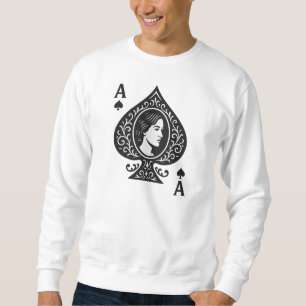 Ace of Spades — Lady Cameo Filigree Emblem Sweatshirt