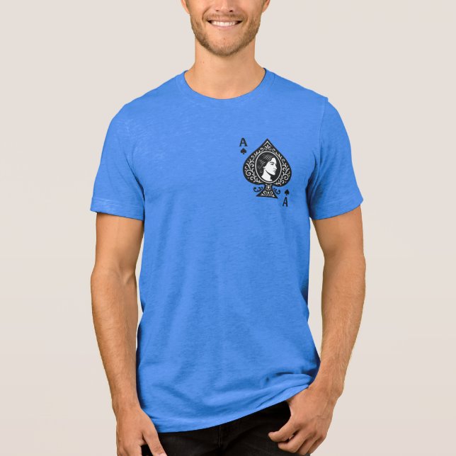 Ace of Spades — Lady Cameo Filigree Emblem Tri-Blend Shirt (Front)