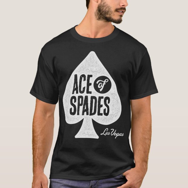 Ace of Spades Las Vegas Poker Room  T-Shirt (Front)