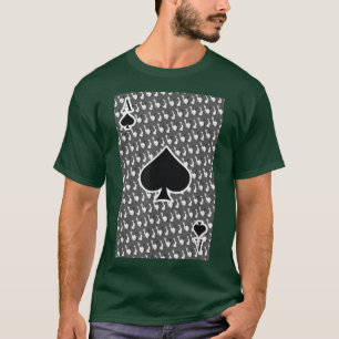 Ace Of Spades Lazy Halloween Costume Playing Card T-Shirt