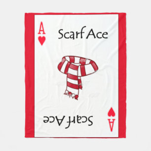 Ace of Spades Playing Cards Fleece Blanket