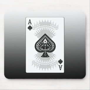 Ace of Spades Poker Card: Mouse Mat