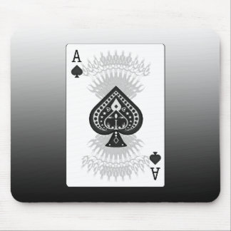 Ace of Spades Poker Card: Mouse Mat