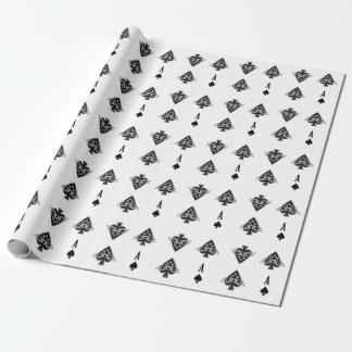 Ace of Spades Poker Wrapping Paper