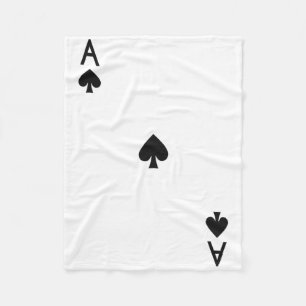 Ace Of Spades Royal Flush Costume Halloween Playin Fleece Blanket