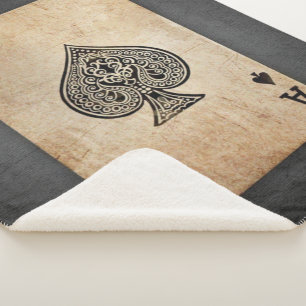 Ace of spades throw pillow