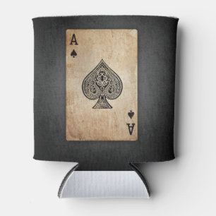 Ace of spades throw pillow can cooler
