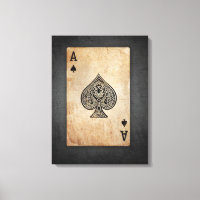 Ace of spades throw pillow