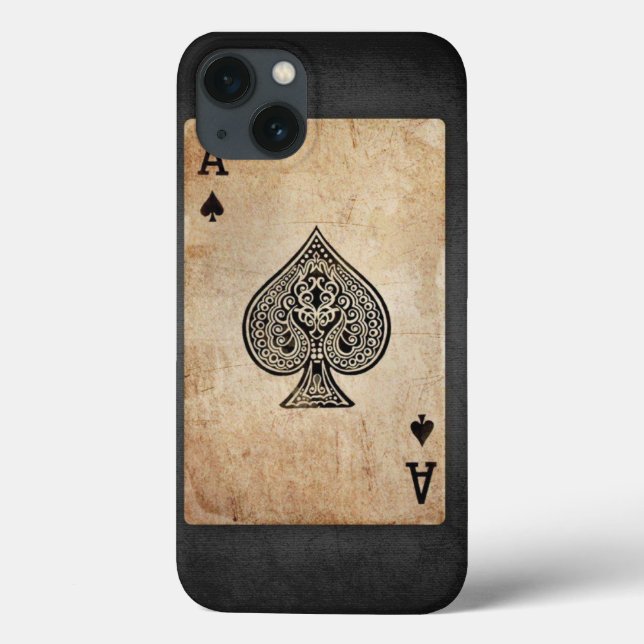 Ace of spades throw pillow Case-Mate iPhone case (Back)