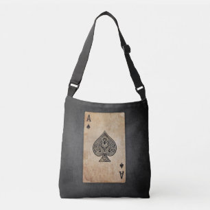 Ace of spades throw pillow crossbody bag