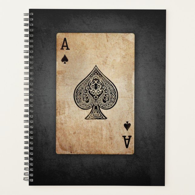 Ace of spades throw pillow planner (Front)