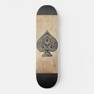 Ace of spades throw pillow skateboard