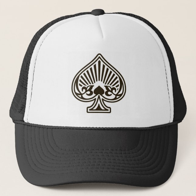 Ace of Spades Trucker Hat (Front)