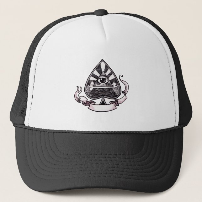 Ace of Spades Trucker Hat (Front)
