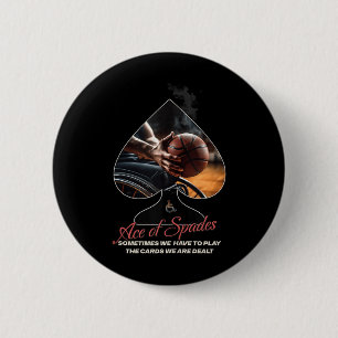 Ace Of Spades Wheelchair Basketball Tank Top 6 Cm Round Badge