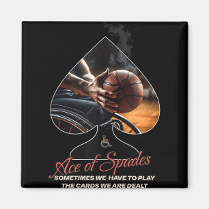 Ace Of Spades Wheelchair Basketball Tank Top Magnet