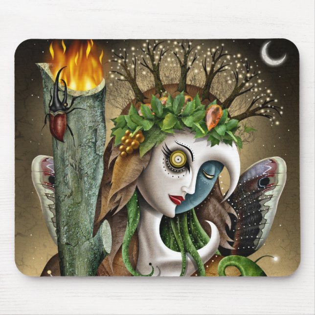 Ace of Wands Mouspad Mouse Mat (Front)