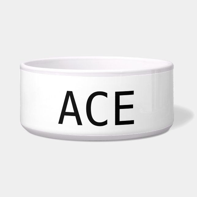 ACE pet dog cat feeding watering bowl (Front)
