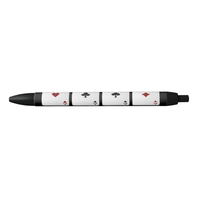Ace Playing Cards Black Ink Pen (Front)