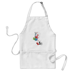 Ace Playing Cards Dice Kitchen Apron