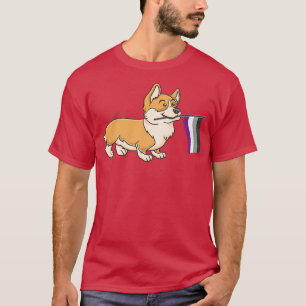 Ace Pride Corgi for Aseuals T-Shirt