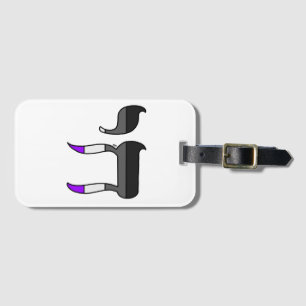 Ace Pride Flag Chai Luggage Tag