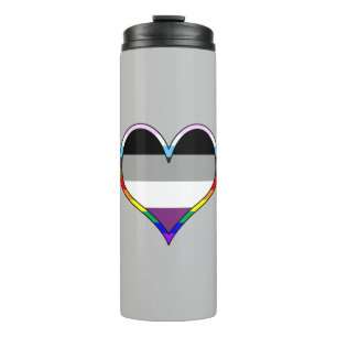 Ace Pride Heart Thermal Tumbler