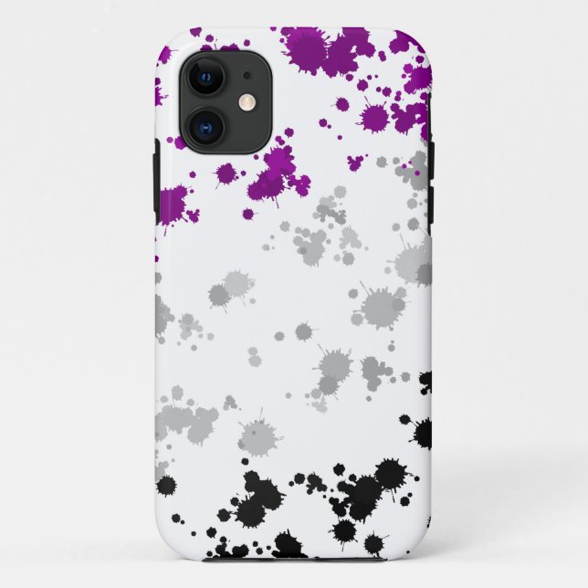 Ace Pride Splatter Design Phone CAse (Back)