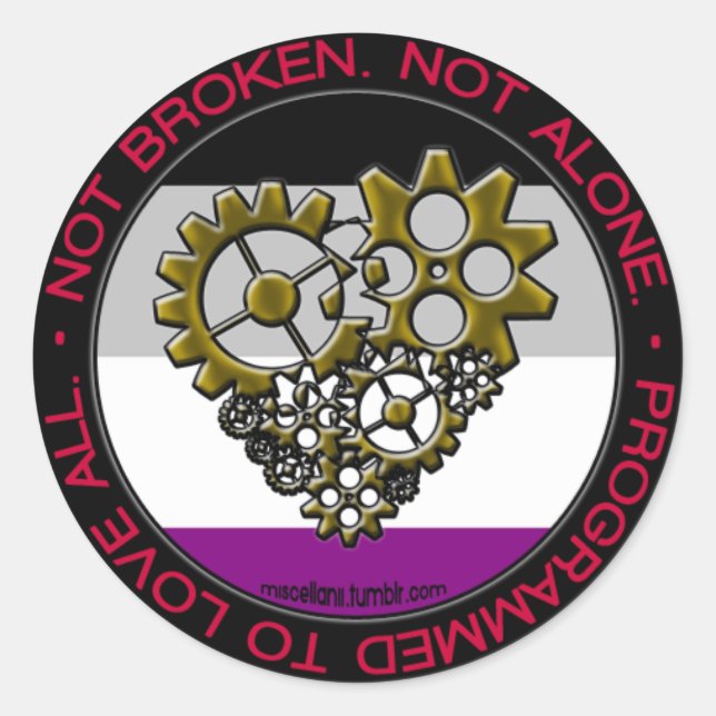 Ace Robot Pride Classic Round Sticker (Front)