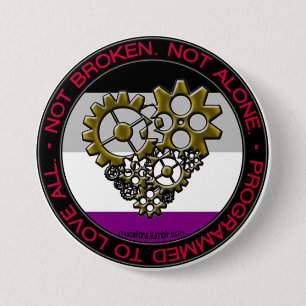 Ace Robot Pride - Large 7.5 Cm Round Badge