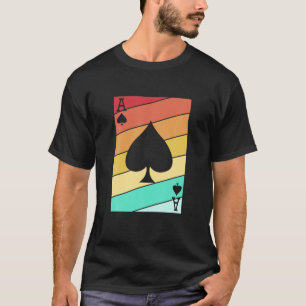 Ace Spades Retro Poker For Men T-Shirt