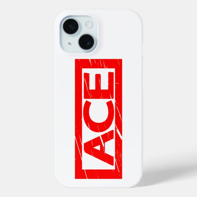 Ace Stamp Case-Mate iPhone Case (Back)