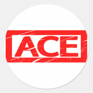 Ace Stamp Classic Round Sticker