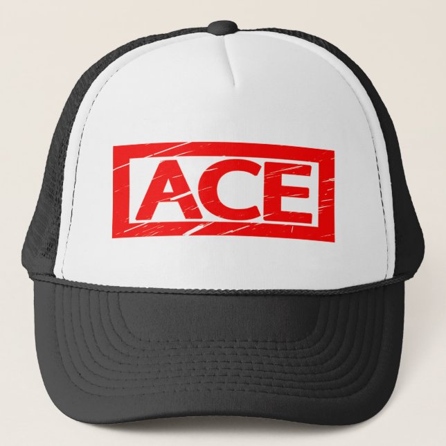 Ace Stamp Trucker Hat (Front)