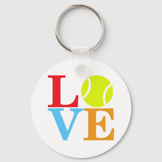 Ace Tennis LOVE Key Ring (Front)