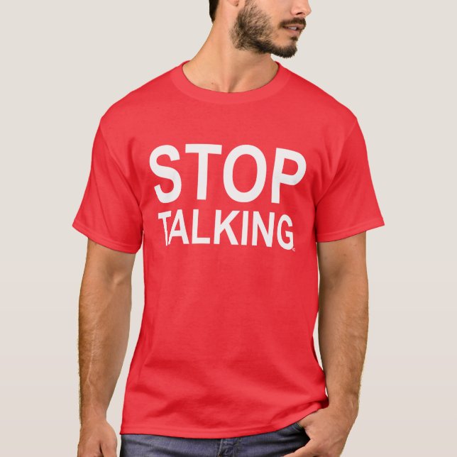 ACE Tennis STOP TALKING T-Shirt (Front)