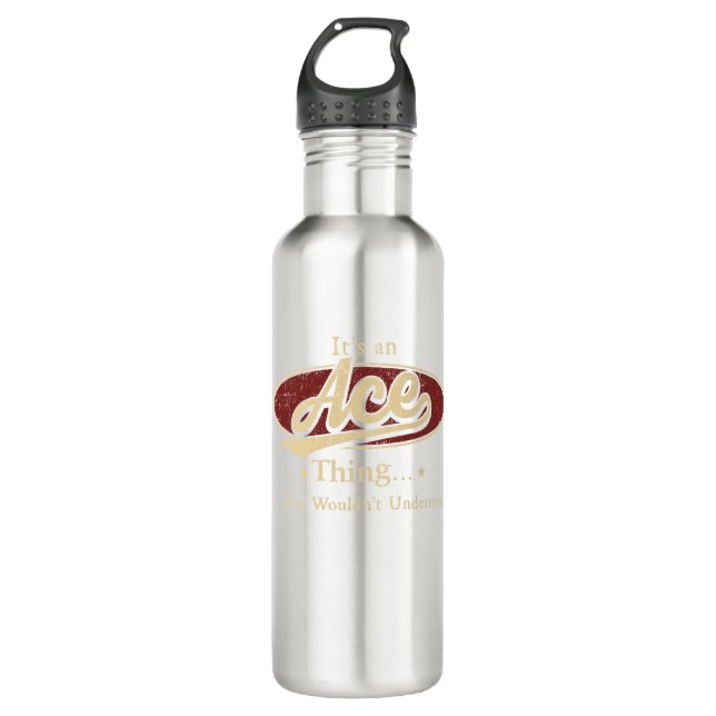 Ace Thing Name Water Bottle (Front)