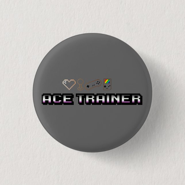 Ace Trainer Gaymer 3 Cm Round Badge (Front)