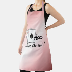 Aces Above the Rest Red Apron