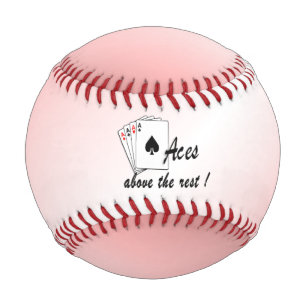 Aces Above the Rest Red Baseball