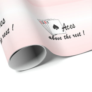 Aces Above the Rest Red Wrapping Paper