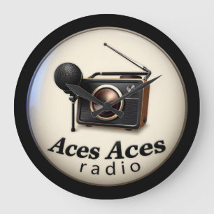 Aces Aces retro Wall Clock