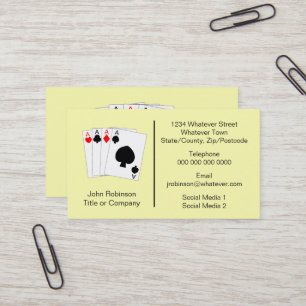 Aces Design Casino Business Card