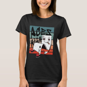 Aces high ace of spades smoking ace card game poke T-Shirt