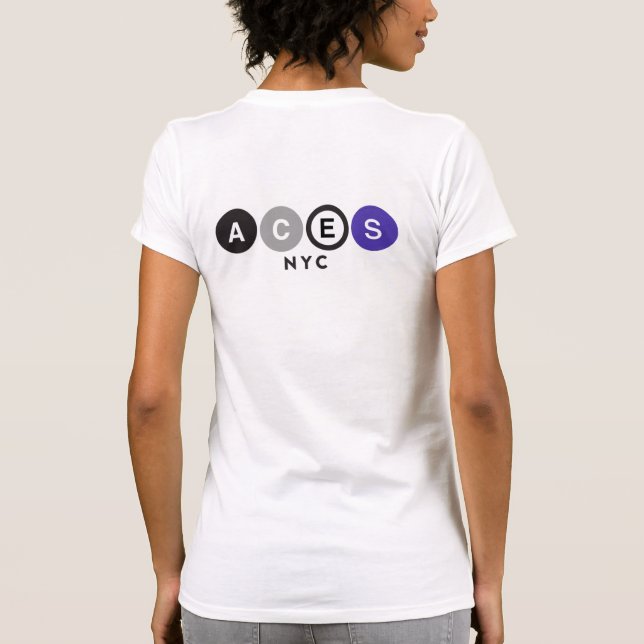 Aces NYC back City Scape Front T-Shirt (Back)